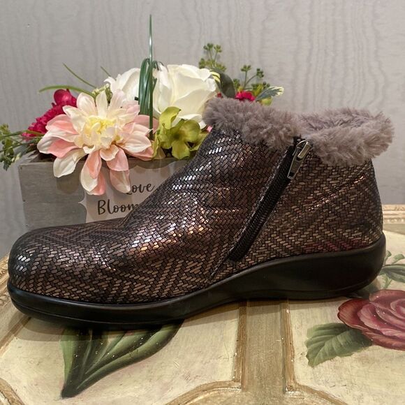 Alegria Women’s Leather Meri Boots Pewter Dazzler Style MER-532 Sz EU 42 - Picture 4 of 16